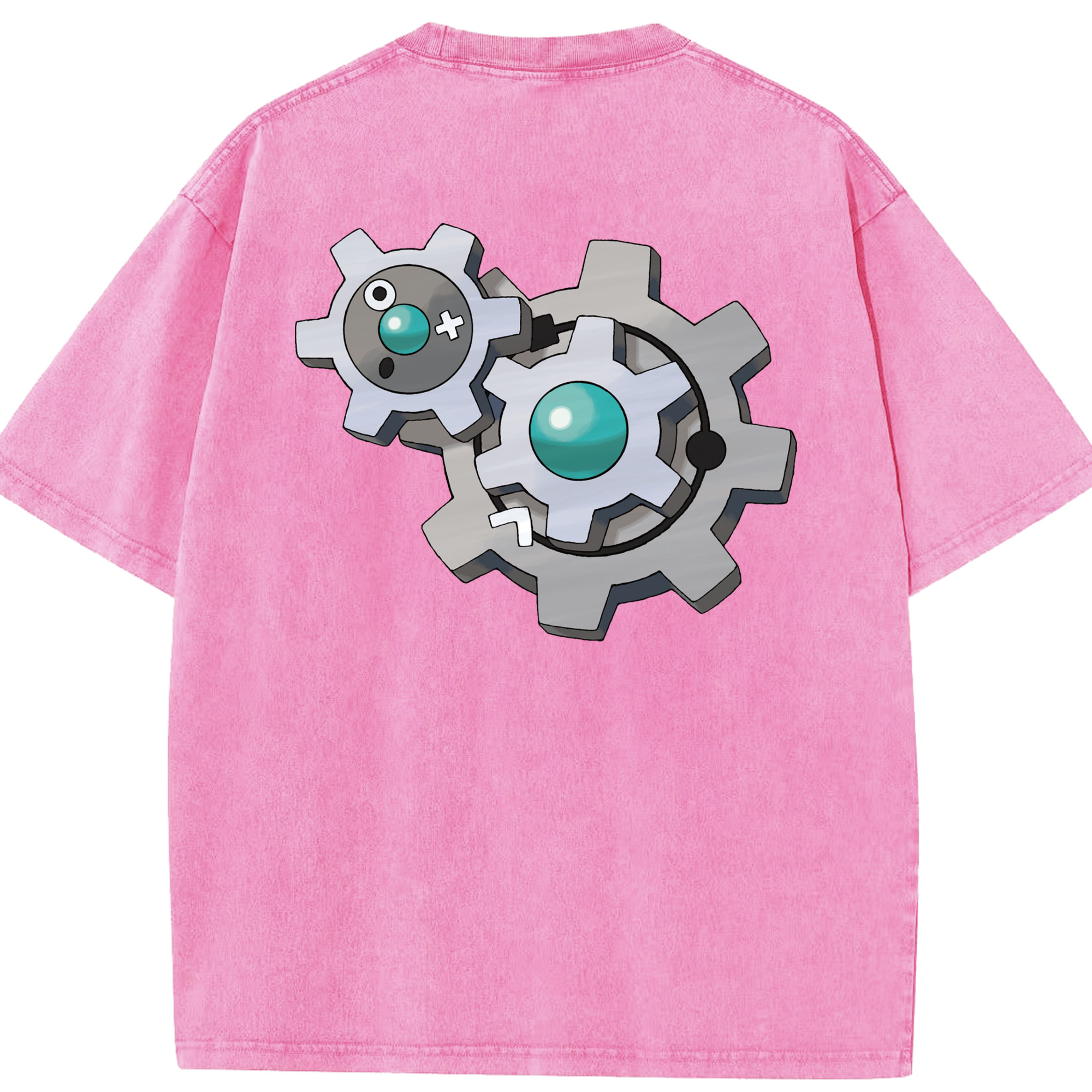 （画像用） ポケットモンスター Pokémon 綿100% ヴィンテージ風 半袖Tシャツ（背面プリント）